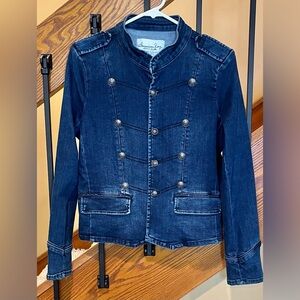 American Rag Cie Jean Jacket-military Style-med  Wash-sz. Med Women’s